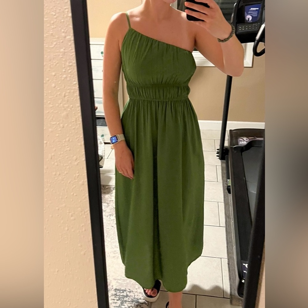 Abercrombie & Fitch one strap midi sundress